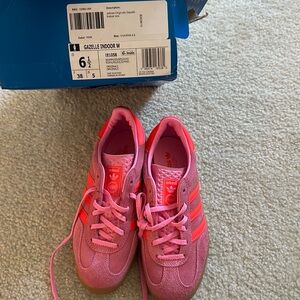 Adidas Gazelle pink sneakers in a Size US 6.5/ UK 5